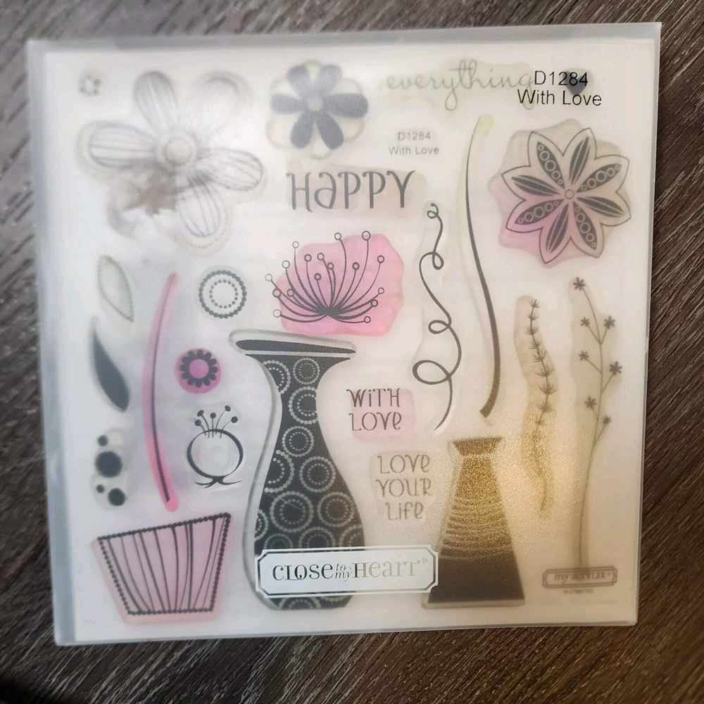 Close to My Heart D1284 With Love Acrylix‎ Stamps